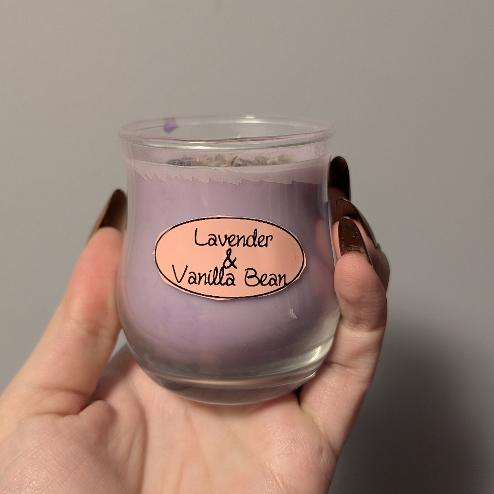 Lavender & Vanilla Bean Scented Candle